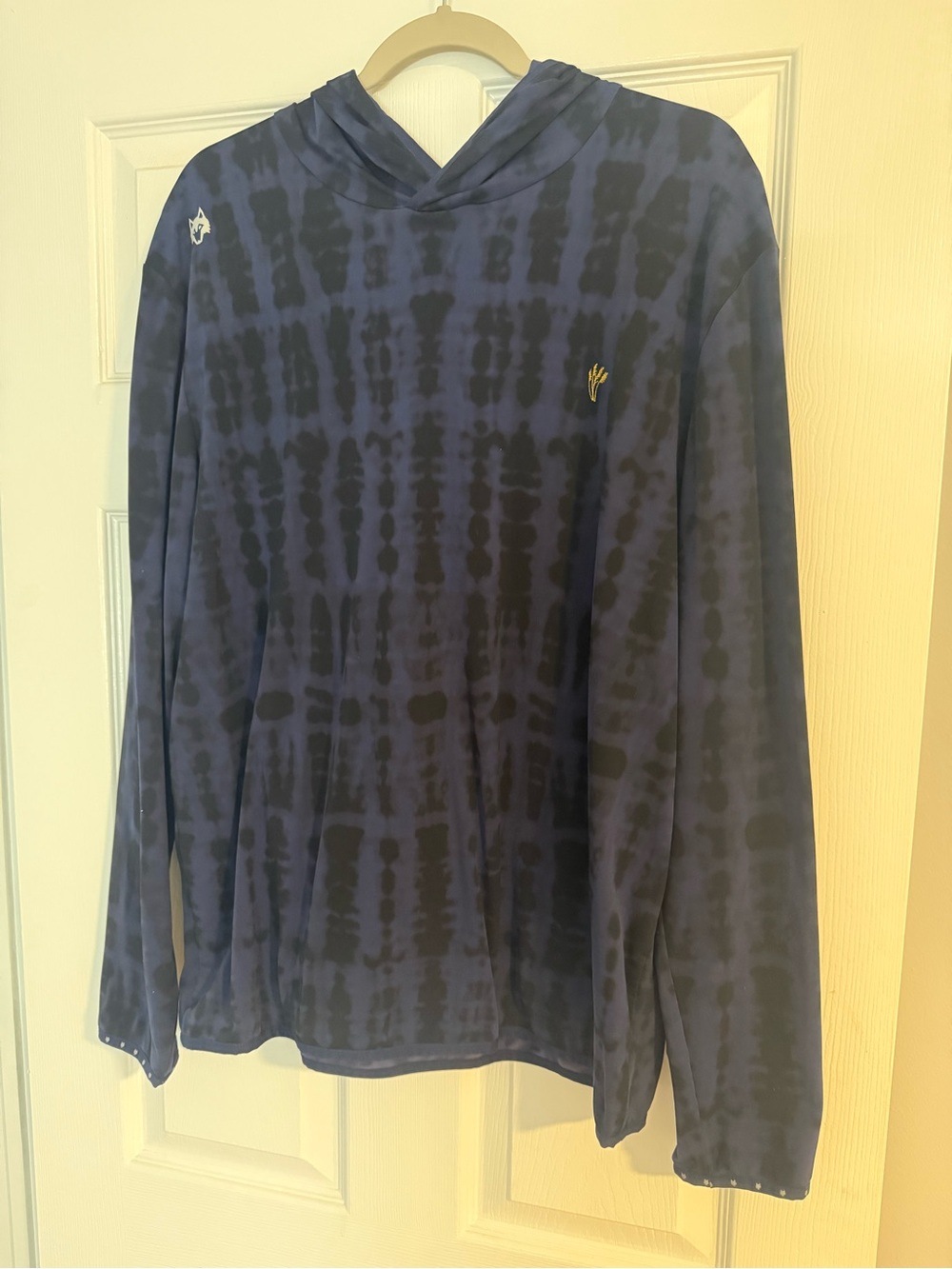 Greyson Men's Navy Tie-Dye Hoodie Lightweight Hoodie